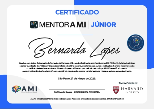 Certificado Mentor AMI Junior