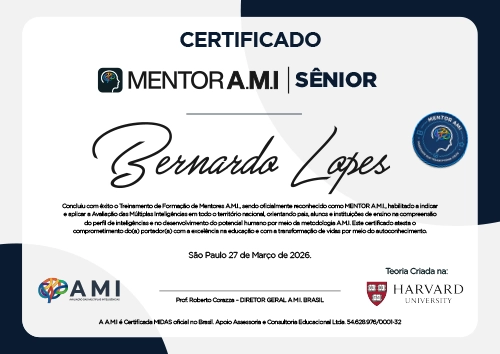 Certificado Mentor AMI Senior